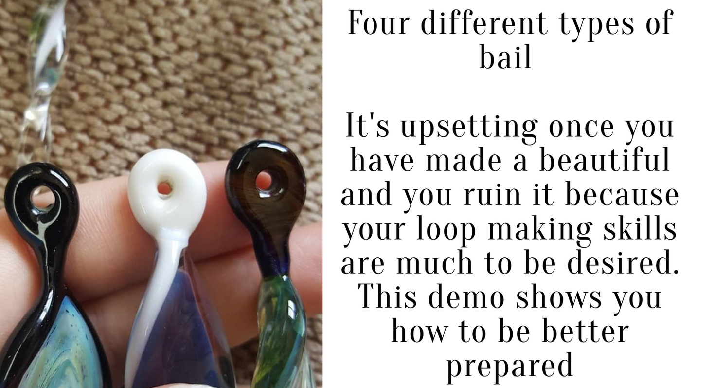 E-demo Four Different Types Of Bail in Soft Glass or borosilicate